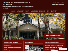 Tablet Screenshot of fumcbocaraton.org
